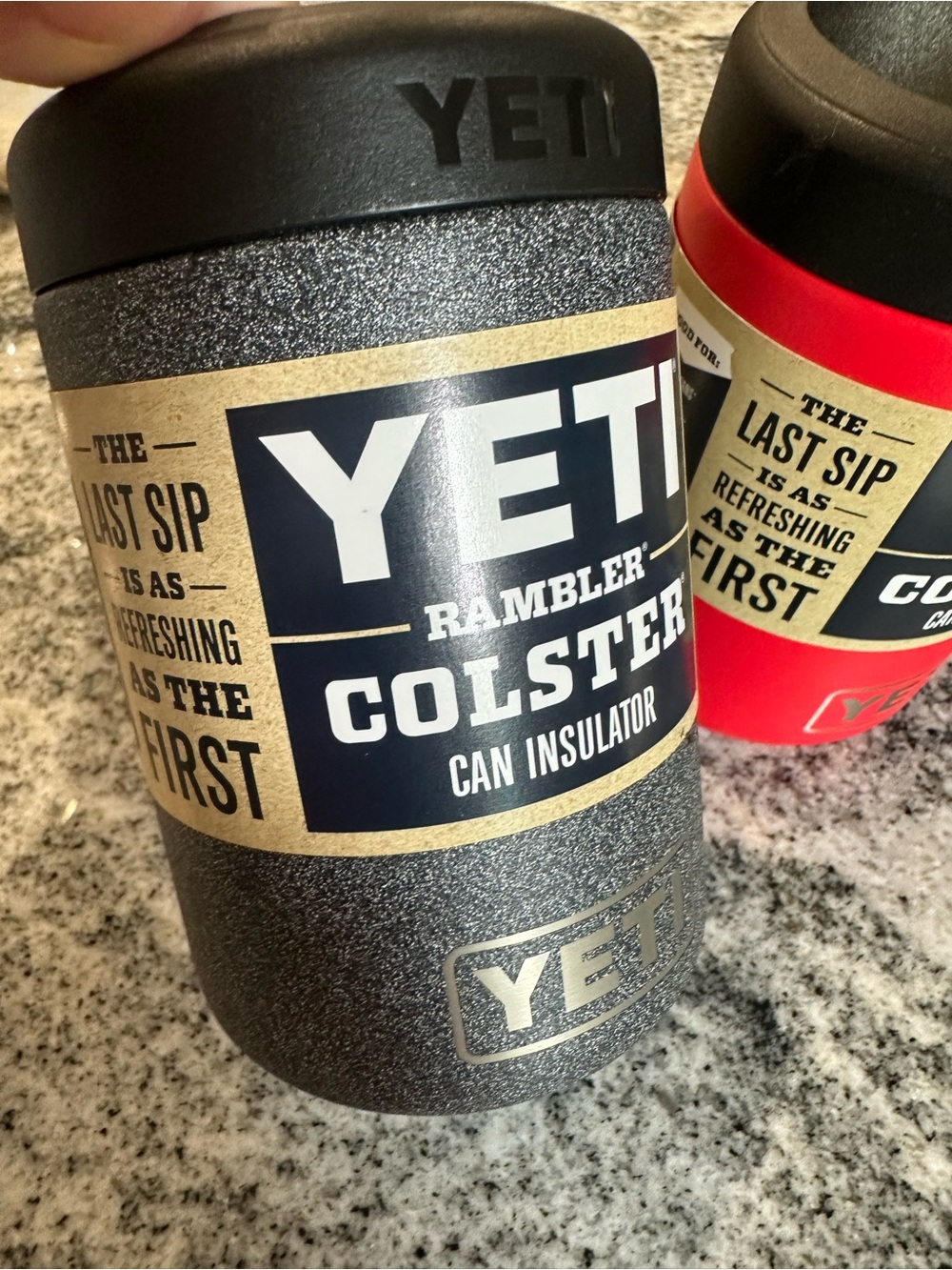 YETI Black Stone Colster  NEW!